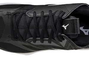 Mizuno Unisex 2 Wave Momentum Mid Volleyball Shoe 11, Black/White, US Men