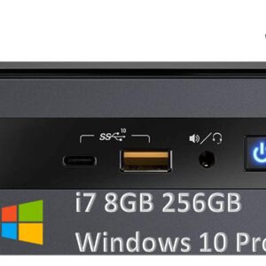 Intel NUC 8 Mainstream Kit NUC8I7INHPA Mini Business & Home & Gaming PC Desktop (Quad-Core i7-8565U, 8GB LPDDR3 RAM, 256GB SSD, AMD Radeon 540X Graphics) Type-C, Wi-Fi, IST Cable, Win 10/11 Pro