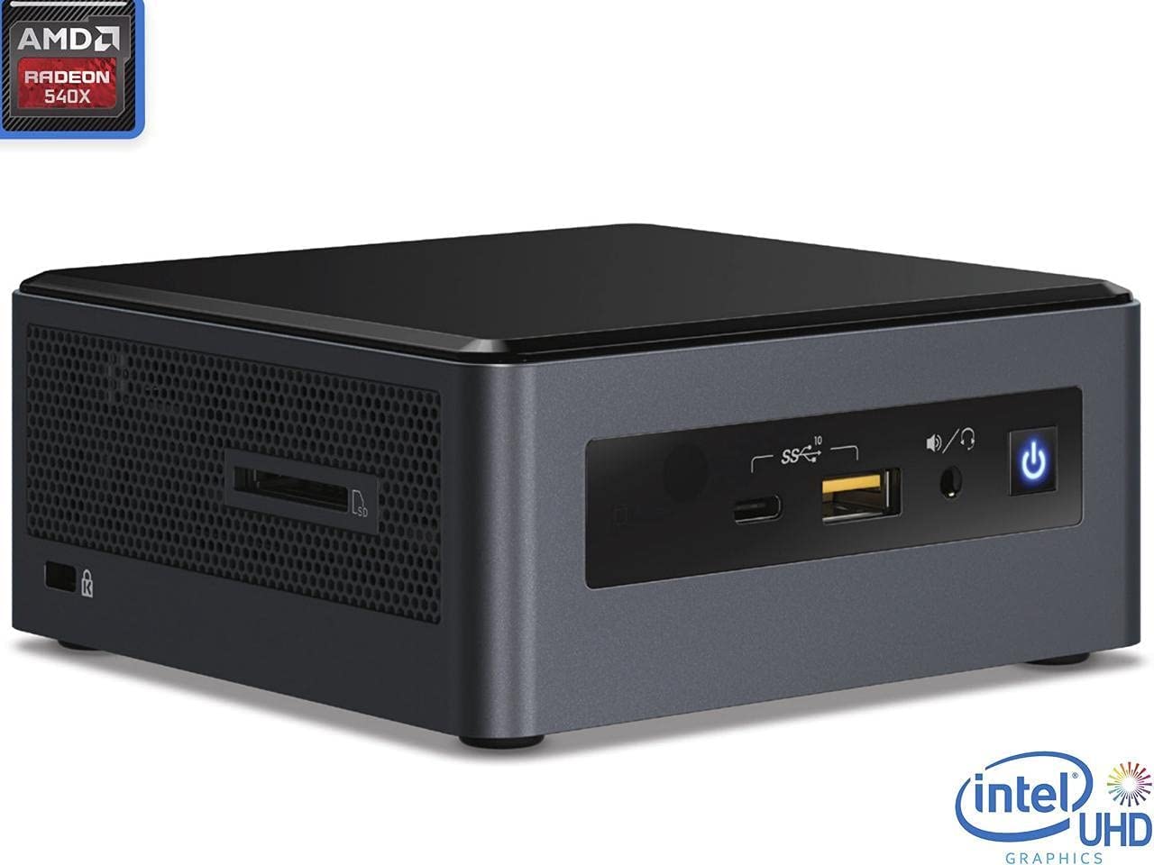 Intel NUC 8 Mainstream Kit NUC8I7INHPA Mini Business & Home & Gaming PC Desktop (Quad-Core i7-8565U, 8GB LPDDR3 RAM, 256GB SSD, AMD Radeon 540X Graphics) Type-C, Wi-Fi, IST Cable, Win 10/11 Pro