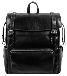 time resistance leather backpack travel bag carry on full grain real leather bag