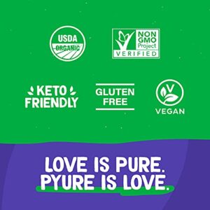 Pyure Organic Stevia Packets | Granulated Sugar Packets - White Sugar Substitute | Zero Carb, Zero Sugar, Zero Calorie Sweetener Packets | Plant-Based Stevia Packets for Keto Coffee | 240 Count