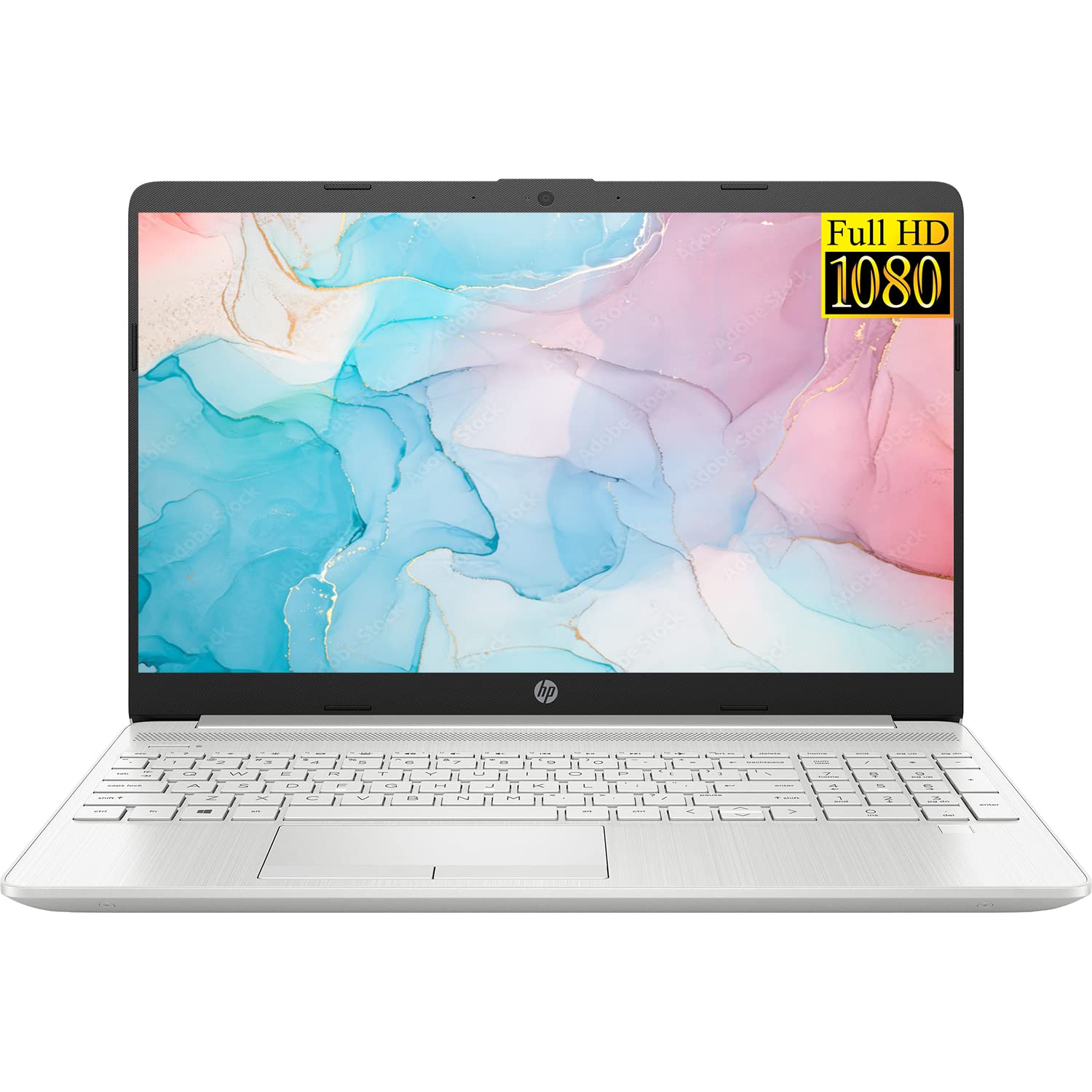 HP 15.6 Laptop, FHD 1080P IPS Display, 11th Gen Intel Core i3-1115G4, 16GB DDR4 RAM, 512GB PCIe SSD, HDMI, WiFi, Bluetooth, Finger Print Reader, Win10 Home, Silver (HP Notebook Laptop 2022 Model)