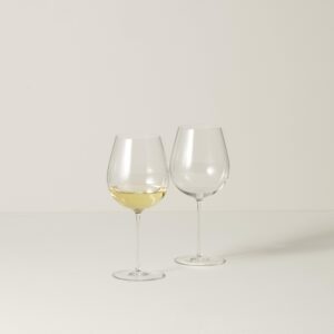 Lenox Signature Series Warm-Region 2-Piece Wine Glasses, 0.88, Clear