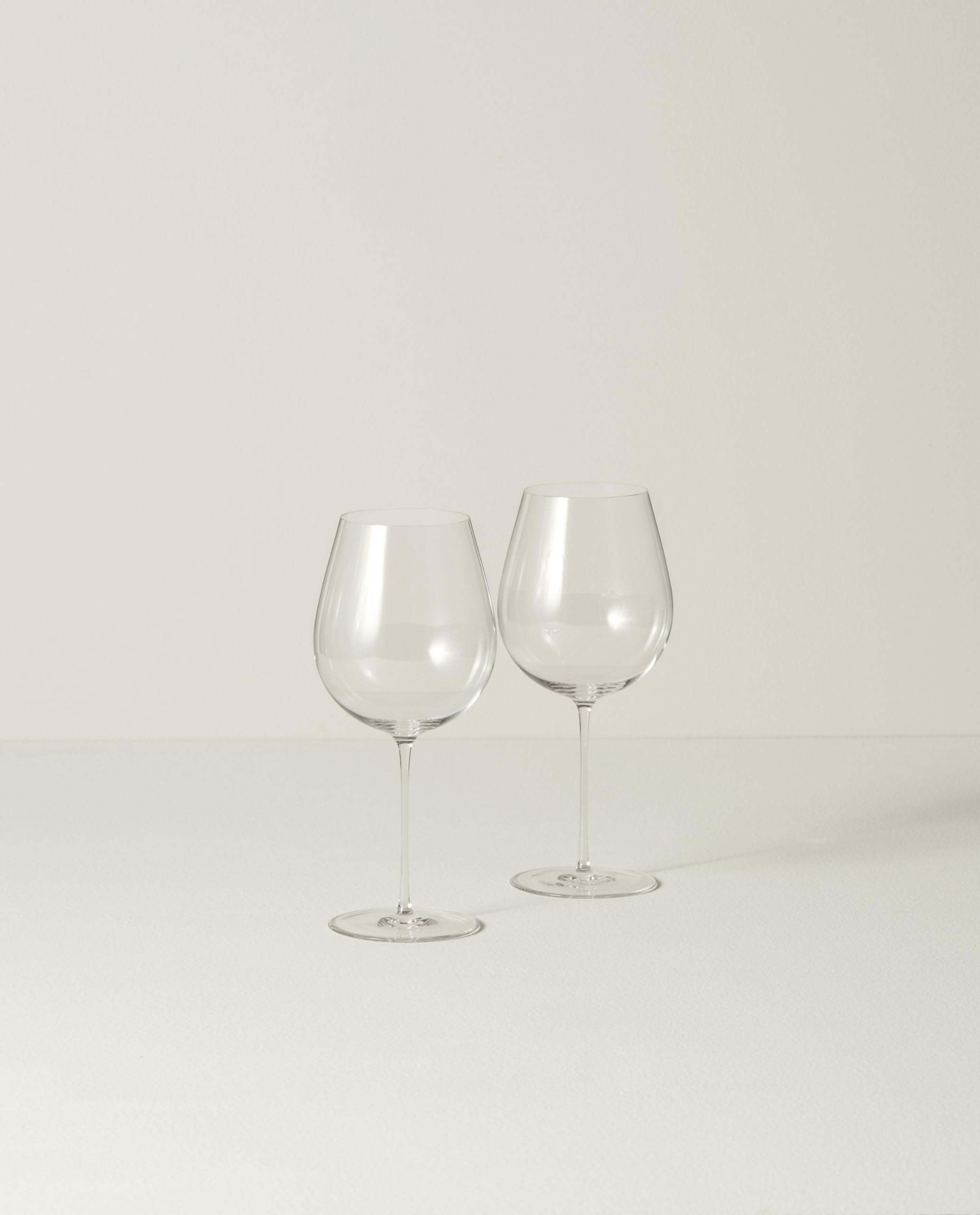 Lenox Signature Series Warm-Region 2-Piece Wine Glasses, 0.88, Clear