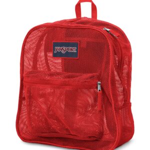 JanSport Mesh Pack - See Through Backpack, Red Tape — 🛍️ The Retail Market