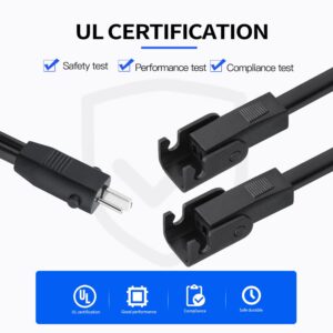 Tecreddy Recliner Power Splitter Cord 47 Inch 2 Pin Splitter Y Cable Replacement Power Supply for Okin Limoss Lazy boy Pride Catnapper Lift Chair Power Recliner