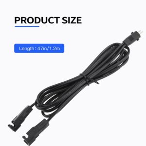 Tecreddy Recliner Power Splitter Cord 47 Inch 2 Pin Splitter Y Cable Replacement Power Supply for Okin Limoss Lazy boy Pride Catnapper Lift Chair Power Recliner