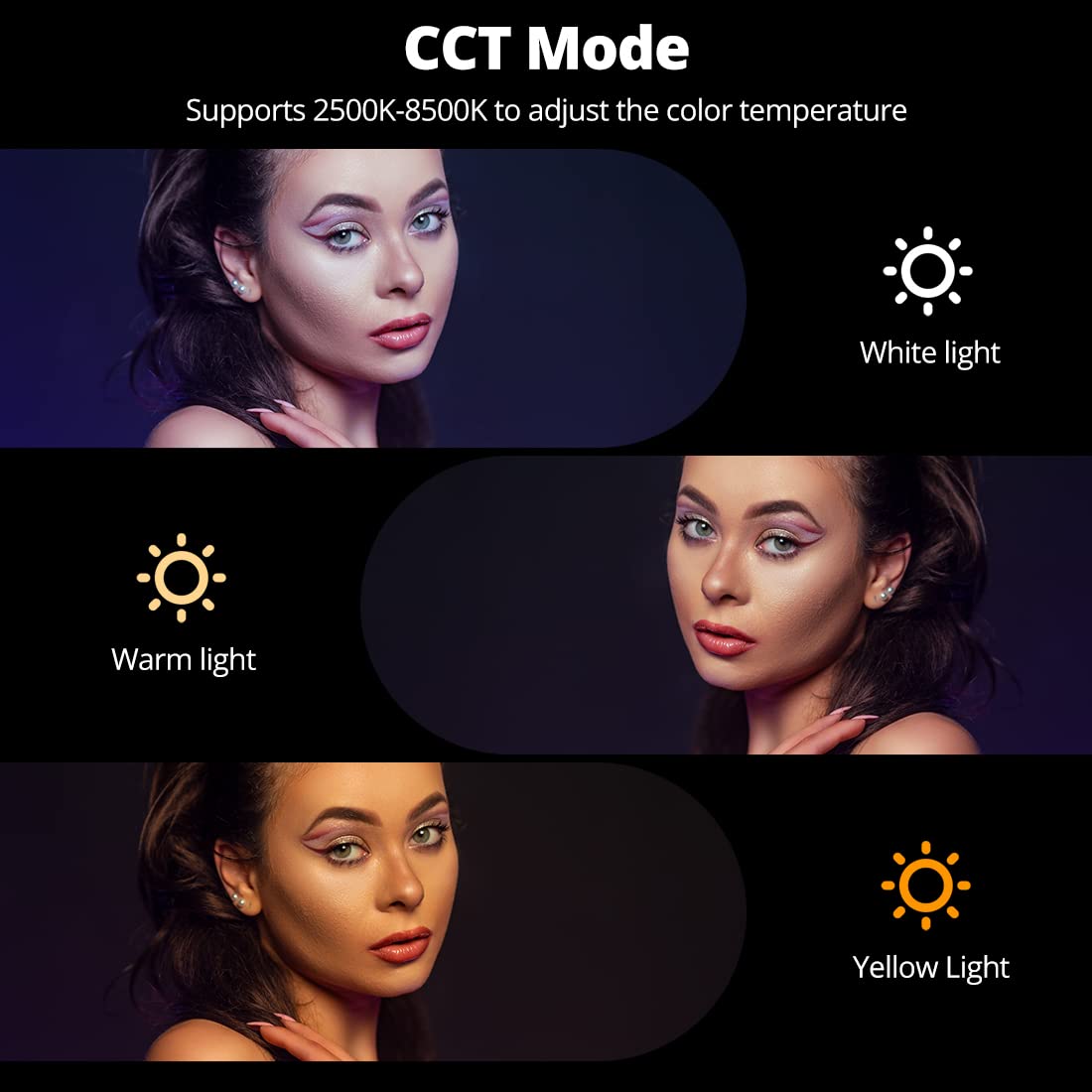 AMBITFUL A2 Full-Color RGB Tube Light, CRI 95 TLCI 97 Accurate Color,2500k-8500K Adjustable,RGB CCT HSI Mode, 29 Fx Light Effect,APP Control Support, Brightness Adjustable, Magnet Design (A2)