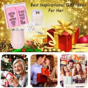 Thank You Gifts for Women Birthday Gift for Women Wine Tumbler for Mom/Her/Best Friends/Wine Lovers, Ideal Fun Presents for Thanks Giving Gift for Sister Inspirational Gift Box