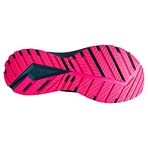 Brooks Women's Revel 5 Neutral Running Shoe - Black/Blue/Pink - 8.5