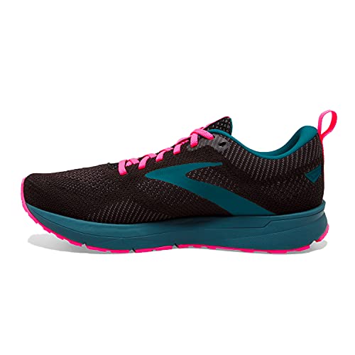 Brooks Women's Revel 5 Neutral Running Shoe - Black/Blue/Pink - 8.5