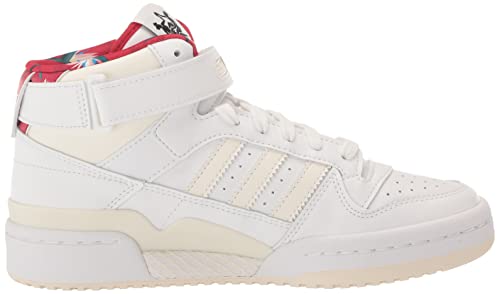 adidas Originals Womens Forum Mid White/Power Red 9, 9