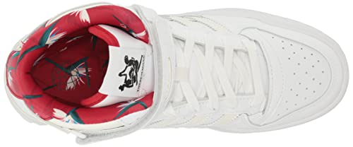 adidas Originals Womens Forum Mid White/Power Red 9, 9