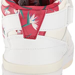 adidas Originals Womens Forum Mid White/Power Red 9, 9