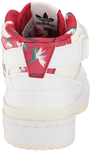 adidas Originals Womens Forum Mid White/Power Red 9, 9