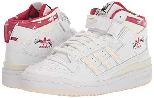 adidas Originals Womens Forum Mid White/Power Red 6, 6