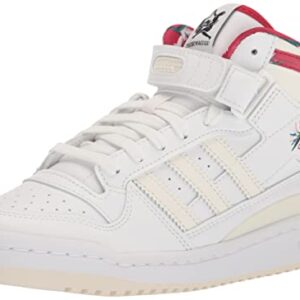 adidas Originals Womens Forum Mid White/Power Red 6, 6