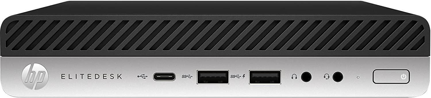 HP EliteDesk 800G3 Micro Desktop Computer PC, Intel Quad Core i5, 16GB RAM, 1 TB SSD, Windows 10 Pro, New Periphio Webcam, Periphio Wireless Keyboard & Mouse, WiFi (Renewed)