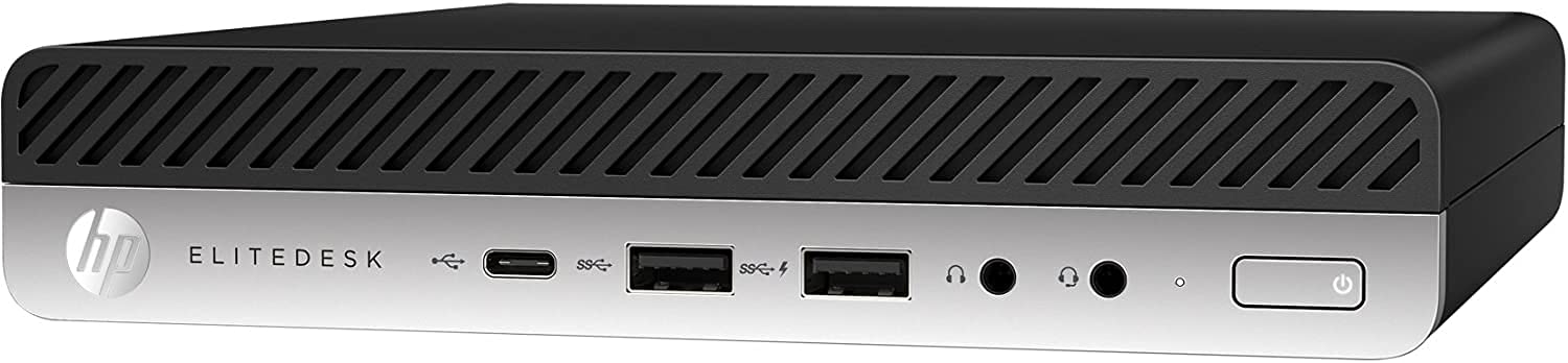 HP EliteDesk 800G3 Micro Desktop Computer PC, Intel Quad Core i5, 16GB RAM, 1 TB SSD, Windows 10 Pro, New Periphio Webcam, Periphio Wireless Keyboard & Mouse, WiFi (Renewed)