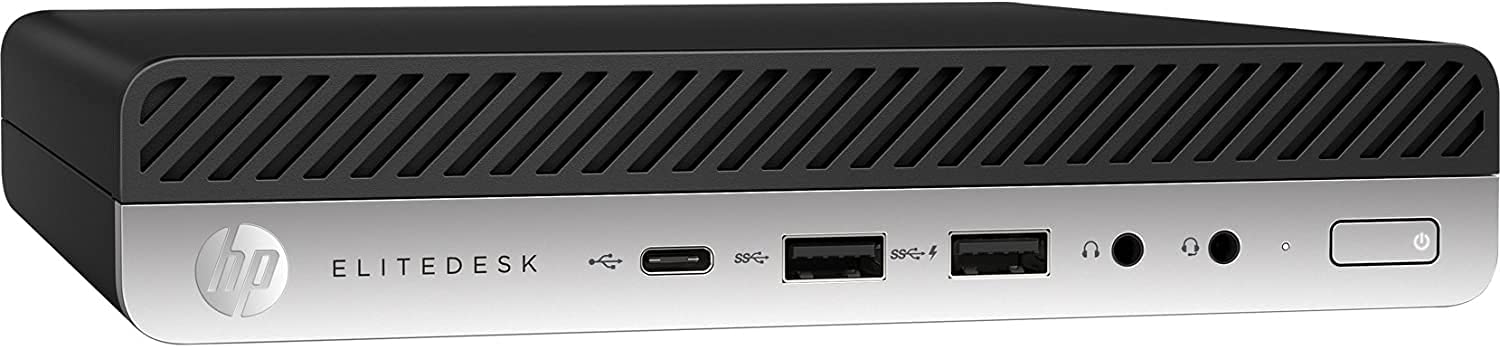 HP EliteDesk 800G3 Micro Desktop Computer PC, Intel Quad Core i5, 16GB RAM, 1 TB SSD, Windows 10 Pro, New Periphio Webcam, Periphio Wireless Keyboard & Mouse, WiFi (Renewed)