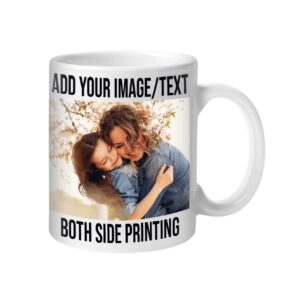 custom mug personalized coffee mug customized photo mug custom coffee photo mug taza personalizadas with photo logo text best gifts for mother's day anniversary birthday friend white 11oz