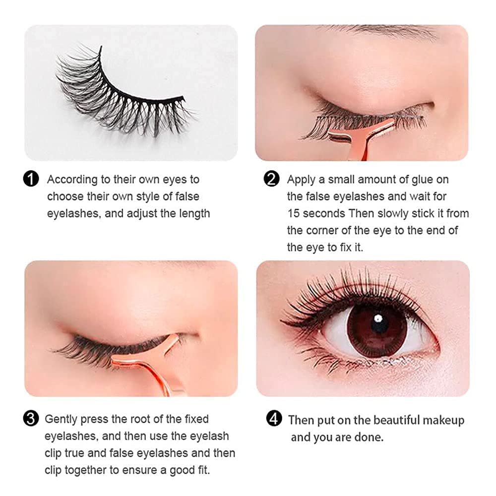 False Lashes Natural Look 6D Thick Faux Mink Lashes 10 Pairs 100% Handmake Reusable Fluffy Volume Full Strip Eye Lashes