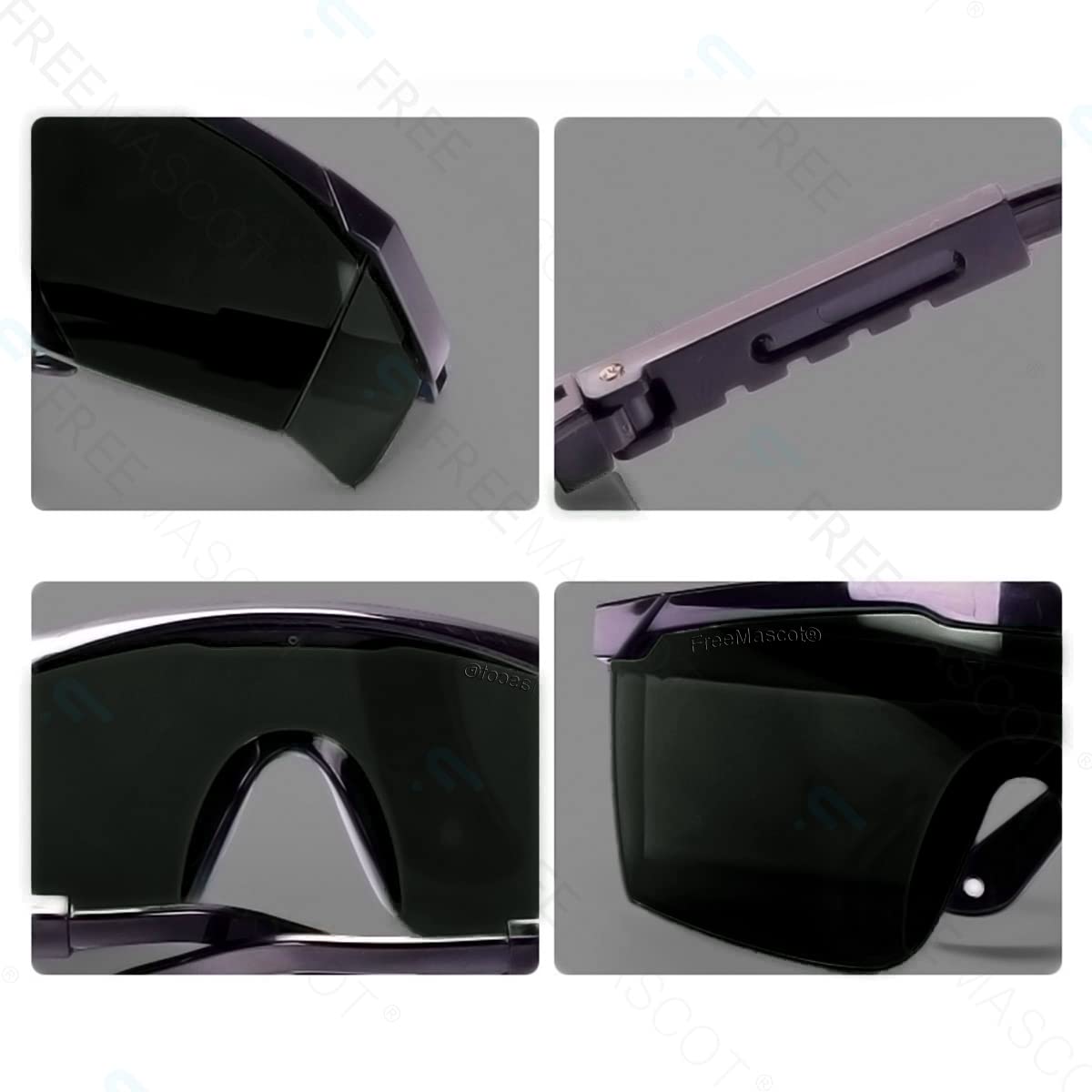 FreeMascot 190nm-2000nm Laser Safety Glasses for Hair Removal Treatment and Laser Cosmetology Operator Eye Protection