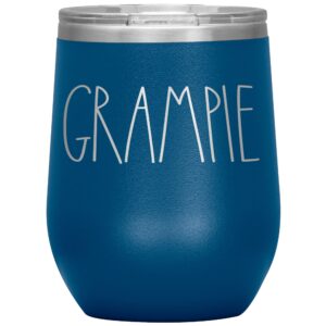 grampie wine tumbler (12 colors), grampie mug gifts for christmas, wine tumbler gift for grampie, gift idea for grampie, birthday gifts for grampie, mother's day/father's day gift (blue)