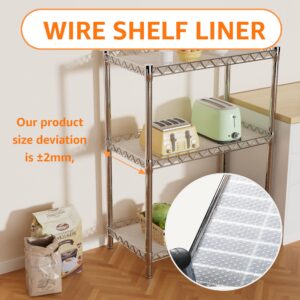 PABUSIOR Thicken Wire Shelf Liner - Transparent Pantry Shelf Liners, Heavy Duty Shelves Liners 11.5 Inch x 157 Inch, Easy to Cut Kitchens Drawer Liner