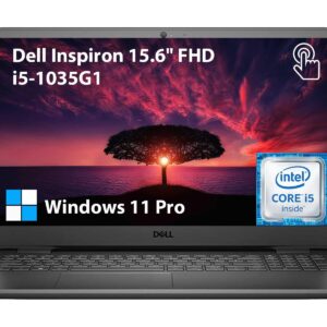 Dell Inspiron 15.6" FHD Touchscreen Business Laptop, Core i5-1035G1 (Beats i7-7500U) Up to 3.6GHz, Windows 11 Pro, 16GB RAM, 1TB SSD, AC WiFi, Bluetooth, Media Card Reader