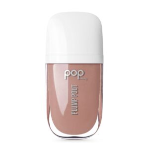 POP Beauty Plump Pout Bare Nectar | Plumping Lip Oil, Hydrating Lip Gloss, Long Lasting Nourishing Lip Glow Oil Non-sticky