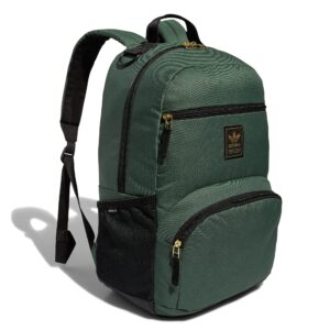adidas originals national 2.0 backpack, green oxide/black/gold metallic, one size