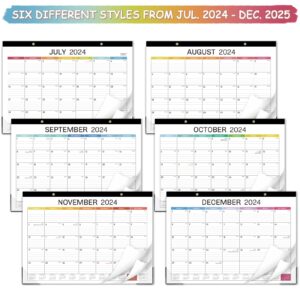 2024-2025 Desk Calendar - Large Desk Calendar 2024-2025, JULY 2024 - JUNE 2025, 17" x 12", Large Ruled Blocks, Tear Off, Corner Protectors, Desk/Wall Calendar for Planning and Organizing