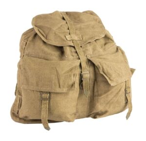 original czech army vintage backpack with y straps suspenders m60 canvas daypack rucksack retro hiking buschraft