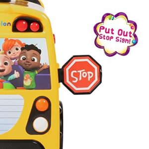 Spark Create Imagine Cocomelon Unisex Bus with Storage Space | 36 Interactive Buttons Alphabet, Numbers 1-9, 5 CoComelon Nursery Rhymes (18-36 Months)