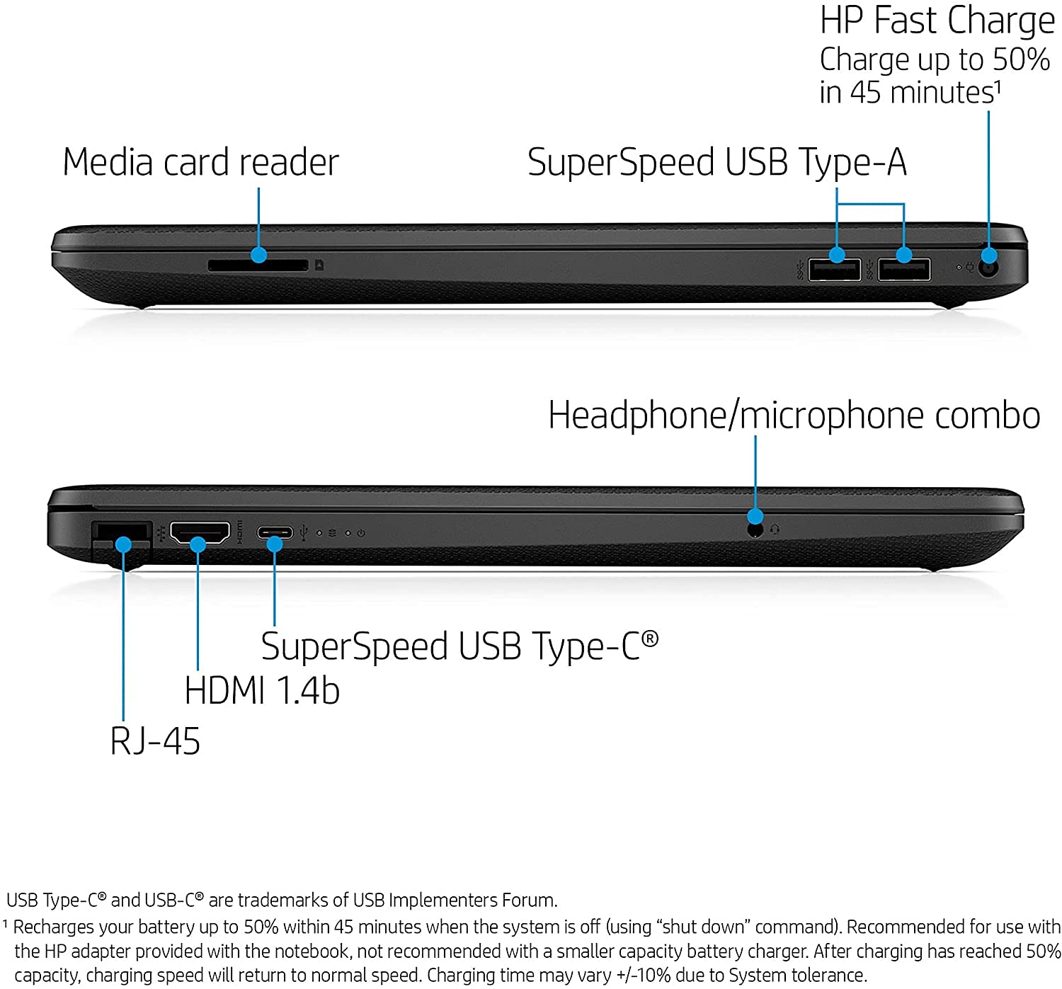 2022 Newest HP 15.6" FHD IPS Laptop Computer, Intel Celeron N4020(up to 2.8 GHz), 8GB RAM, 128GB SSD, Office 365, HDMI, Bluetooth, Webcam, USB-C, Windows 10S, Black, Online Class Ready, JVQ Mousepad