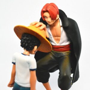 ZKTSRY Anime One Piece Shanks Touching Luffy Figures Anime Action FigureFigures Model, Cake Topper Birthday Cake Decoration Anime Theme Doll Figure