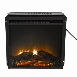 18 inch electric fireplace insert, freestanding & recessed electric fireplace heater,adjustable heater, indoor electric stove heater