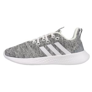 adidas women's puremotion running shoe, white-grey two, 7 wide