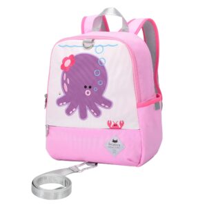 beatrix new york - toddler & kids 11.5" backpack bag with removable leash for girls & boys (dinosaur), ideal for preschool & kindergarten back to school