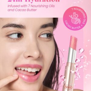 AMTS Tinted Moisture Color Lip Balm - Aurora Lights | Hydrating Glitter Lipstick | Pearl Shimmering Daily Lip Makeup for dry, cracked, chapped lips | korean beauty Moisture Lip Tint