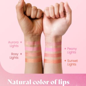 AMTS Tinted Moisture Color Lip Balm - Aurora Lights | Hydrating Glitter Lipstick | Pearl Shimmering Daily Lip Makeup for dry, cracked, chapped lips | korean beauty Moisture Lip Tint