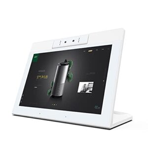 raypodo 10.1 inch android poe tablet with binocular rotating camera (white)