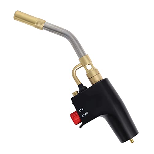 Trigger-Start Torch Head TS4000, High Intensity Flame Torch, MAPP/Propane Gas Torch Kit with Instant on/off Trigger for Light Welding, Soldering, Brazing, Heating, Thawing and More