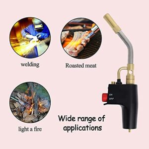 Trigger-Start Torch Head TS4000, High Intensity Flame Torch, MAPP/Propane Gas Torch Kit with Instant on/off Trigger for Light Welding, Soldering, Brazing, Heating, Thawing and More