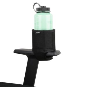 cosmos arm chair cup holder armrest drink can water bottle holder for armrest chair, recliner, gaming & office chair, foldable felt in black color