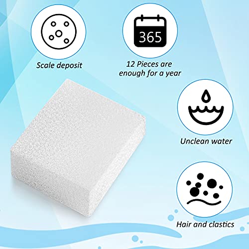 Mudder Pet Replacement Sponge Filters Replacement Pre Filter Sponges for 67oz/ 2L Pet Water Fountain Cat Water Foam Filter Dog Drinking Water Sponge Foam Filters for Pet Dog Cat Fountain (12)