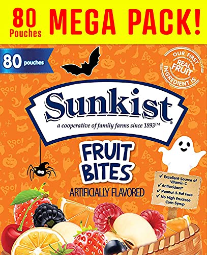 Eva's Gift Universe Basket Filler Fruit Snacks, Mixed, Bulk Pack,0.8 oz Individual Single Serve Bags,80 Pouches (1 Pack)