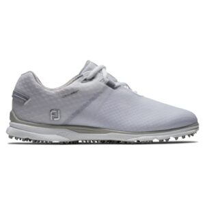 FootJoy Women's Pro|SL Sport Golf Shoe, White/Light Grey, 10