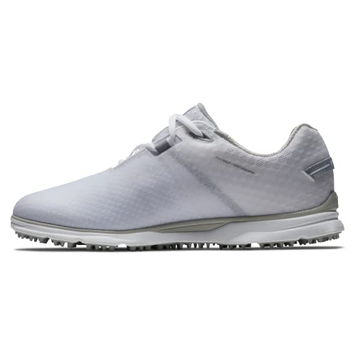 FootJoy Women's Pro|SL Sport Golf Shoe, White/Light Grey, 10